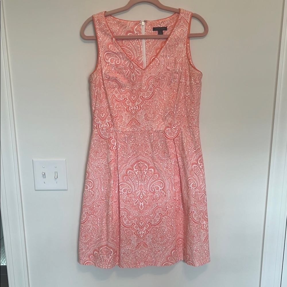 Tommy Hilfiger Sleeveless Coral Paisley Dress